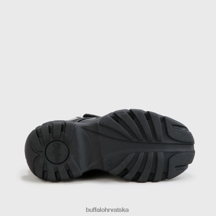 noir Buffalo klasični visoki cuir |tenisice TDD6T120
